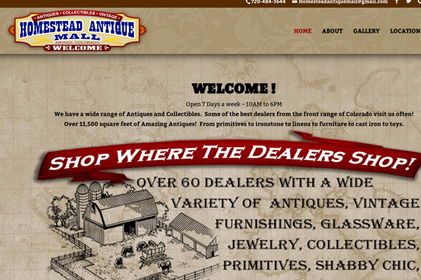 Visit Homestead Antique Mall's Website